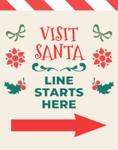 Visit Santa Poster (right)